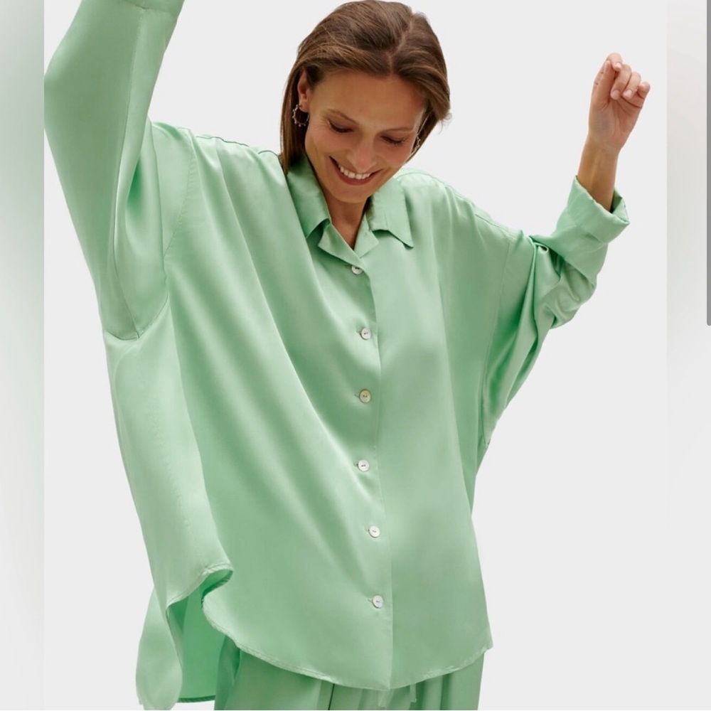 Sleeper Sizeless Satin Pajama Mint